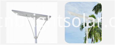 Luz de calle solar todo en uno de 120 vatios 120W All In One Solar Street Light